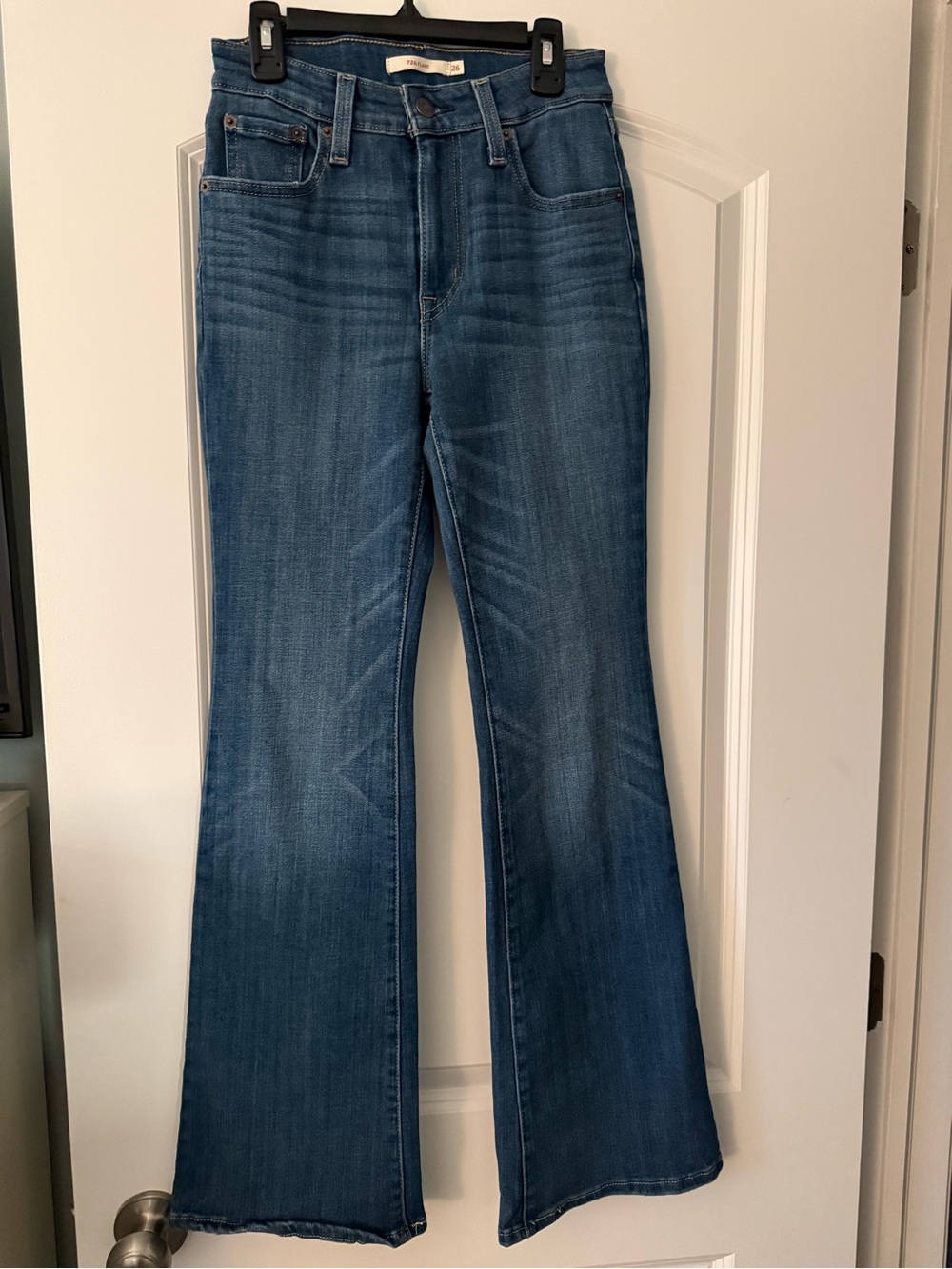 Levi's Women Mid Blue Flare Jeans